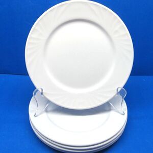 Dudson Olympus Bread Appetizer Plates White 6 3/8" Set of 4